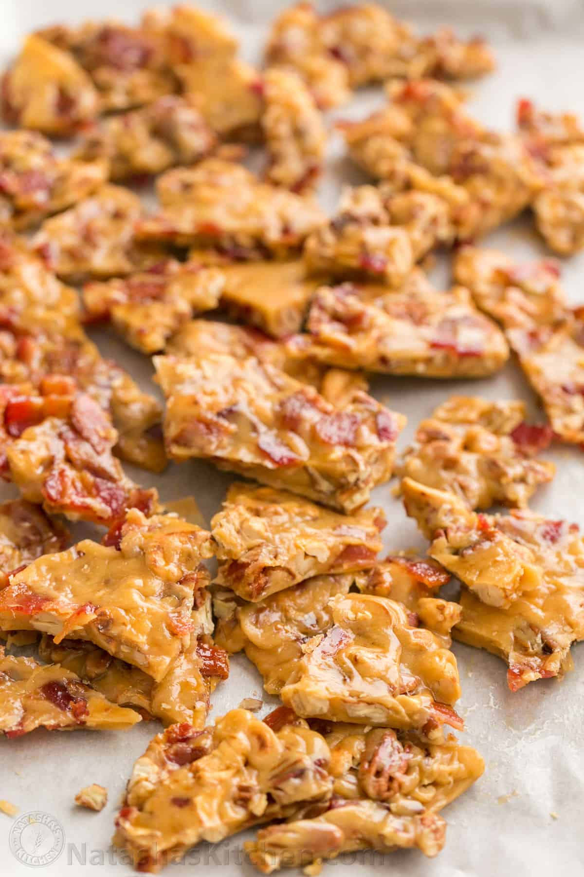 Holiday Candied Bacon Brittle