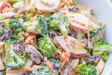 Broccoli Salad in a bowl
