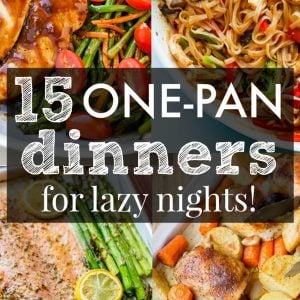 The Best One Pan Recipes to get you excited about dinner! These low stress one-dish, one-pan, one-pot recipes are creative and delicious with easy cleanup! | natashaskitchen.com