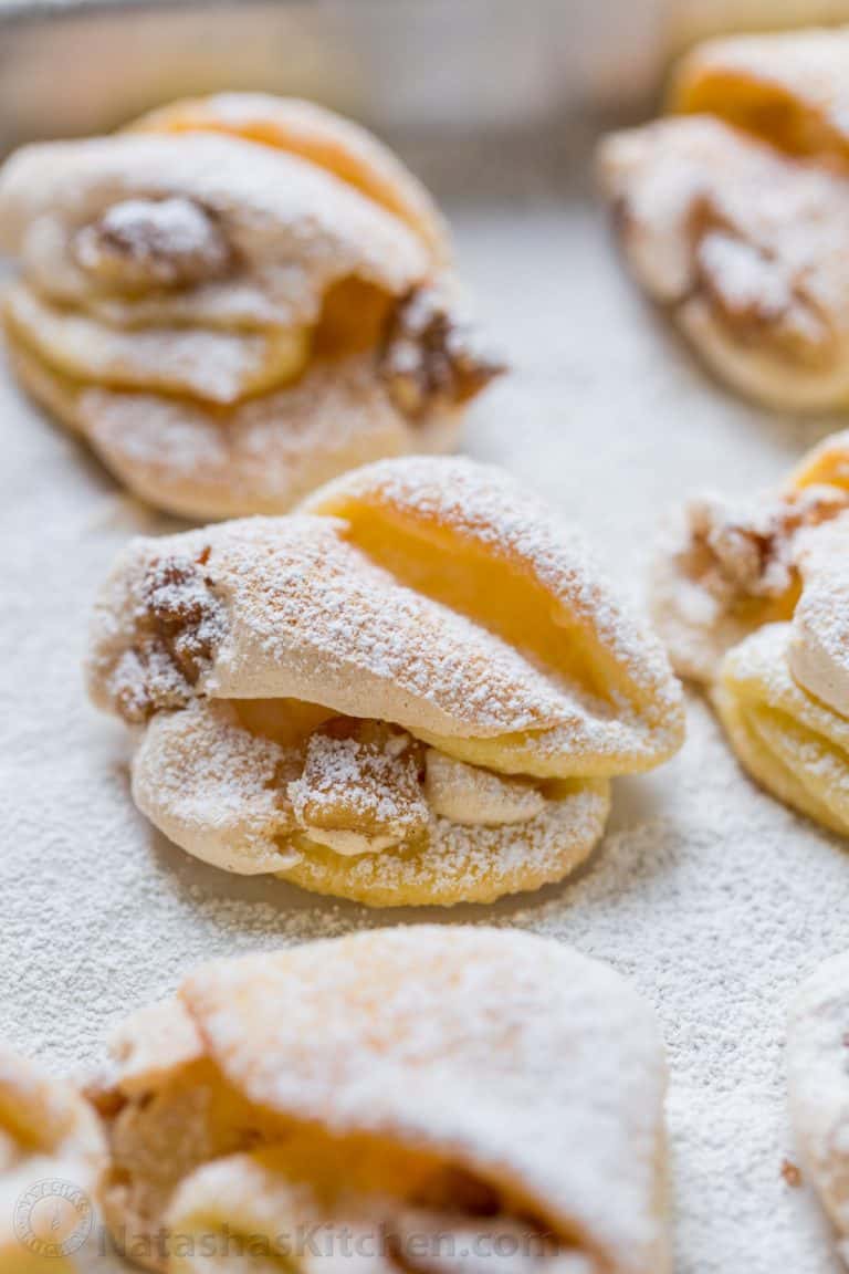 Meringue Shell Cookies (Rakushki) - Video - NatashasKitchen.com