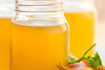 How to make nutrient rich, flavorful chicken stock (bone broth) in an instant pot, slow cooker, or stovetop. Use homemade chicken bone broth in any recipe. | natashaskitchen.com