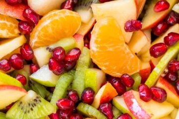 Winter fruit salad is refreshing and loaded with the best fruits of winter. The lemon-lime-honey syrup is lip-smacking good! You'll be running for refills! | natashaskitchen.com