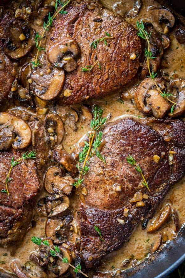 Filet Mignon Recipe In Mushroom Sauce Video Natashaskitchen Com