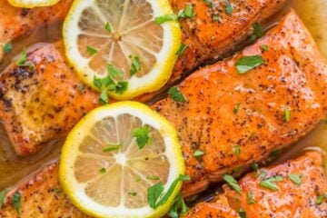A simple, elegant Pan Seared Salmon recipe in a lemon browned butter sauce. Searing the salmon results in a flaky, juicy salmon filet. Master this easy (10 minute) method for how to cook salmon in a pan and learn how to make brown butter.
