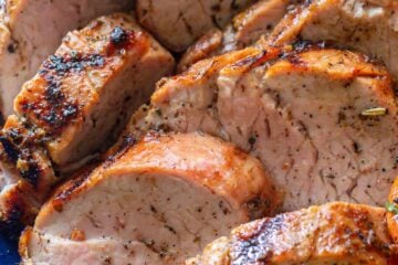 Juicy grilled pork tenderloin medallions