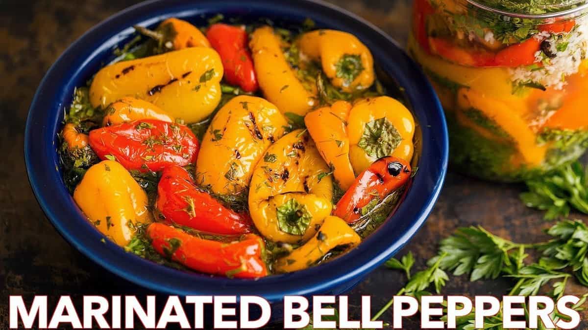 Marinated Mini Sweet Peppers Recipe (VIDEO) - Natasha's Kitchen