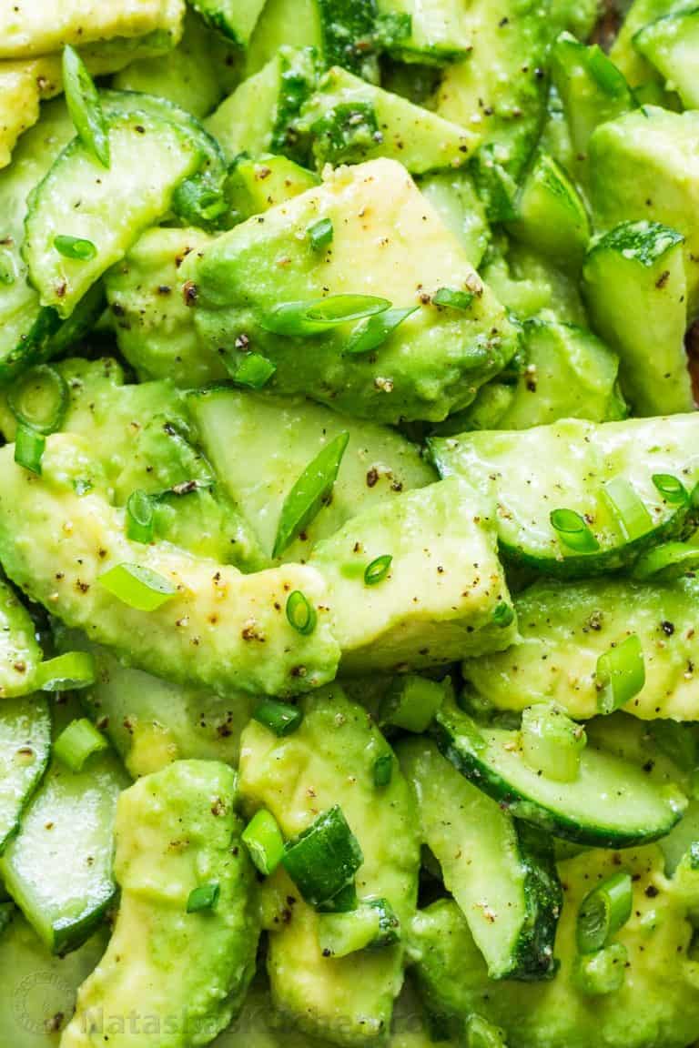 Avocado Cucumber Salad Recipe NatashasKitchen Avocado Cucumber Salad Recipe NatashasKitchen