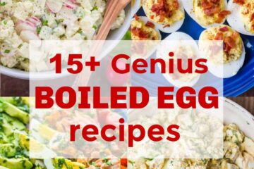 recipes with boiled eggs collage