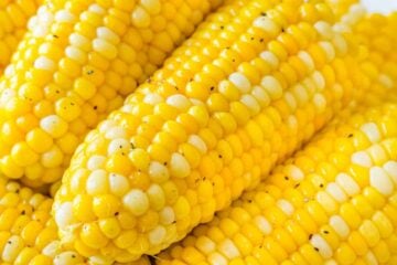 Instant pot cooked corn on the cob in a bowl