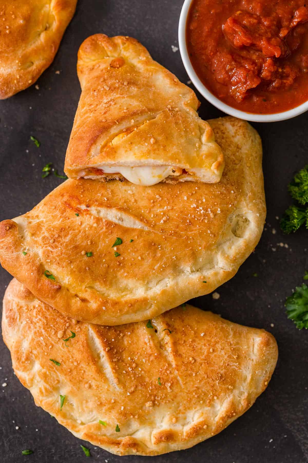 Easy Calzone Recipe NatashasKitchen Easy Calzone Recipe NatashasKitchen