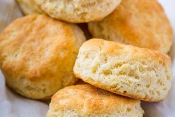 Homemade Biscuits served in a bread bowl