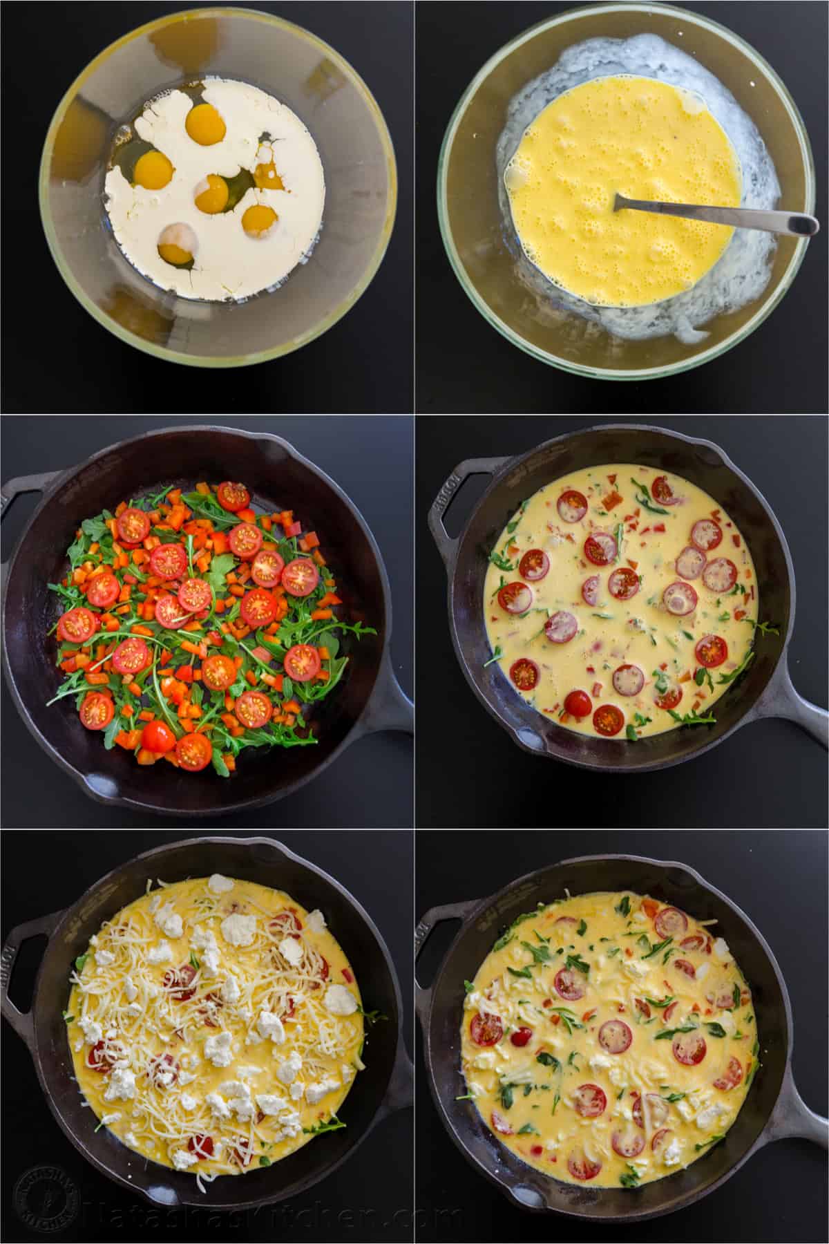 How to make frittatas step by step tutorial
