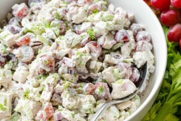 Chicken salad in bowl