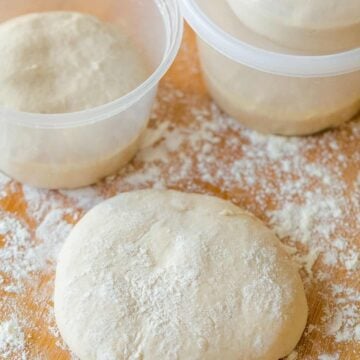 how to freeze pizza dough in tupperware