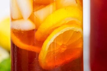 Iced Tea Served in glass with ice