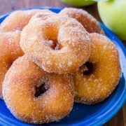 Apple Fritters served on a plate
