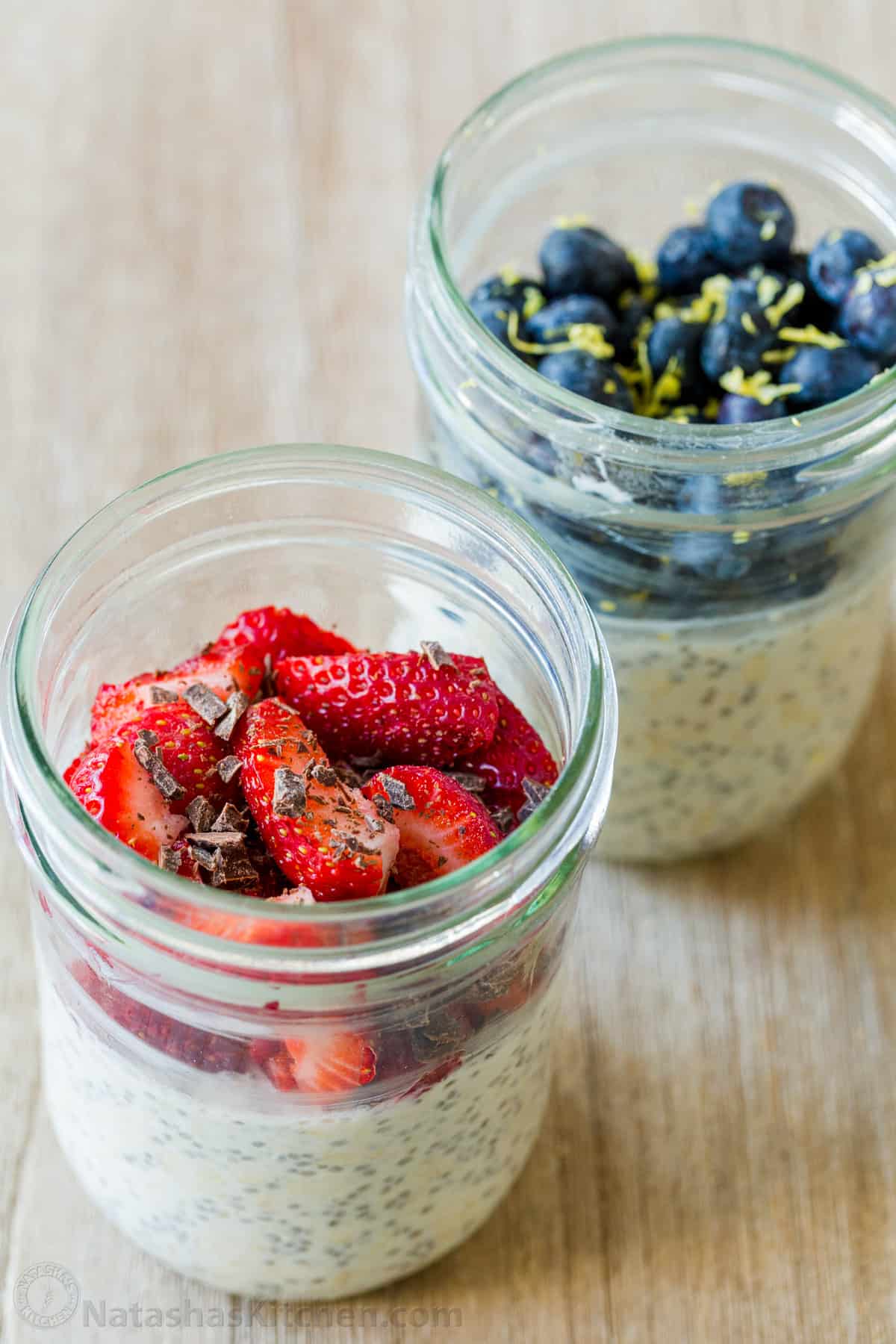 overnight oats varieties with fruit