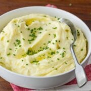 Creamy Garlic Mashed Potatoes in bowl