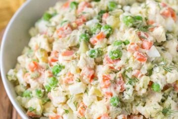 Chicken potato salad olivye