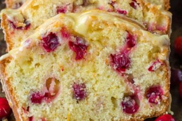 Cranberry Bread with Orange Glaze