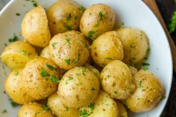 Boiled Potatoes in a bowl