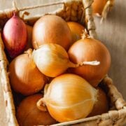 onions in a basket