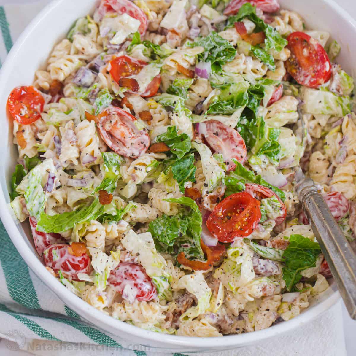 BLT Pasta Salad Recipe-image