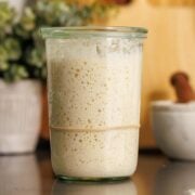 Bubbly sourdough bread starter recipe