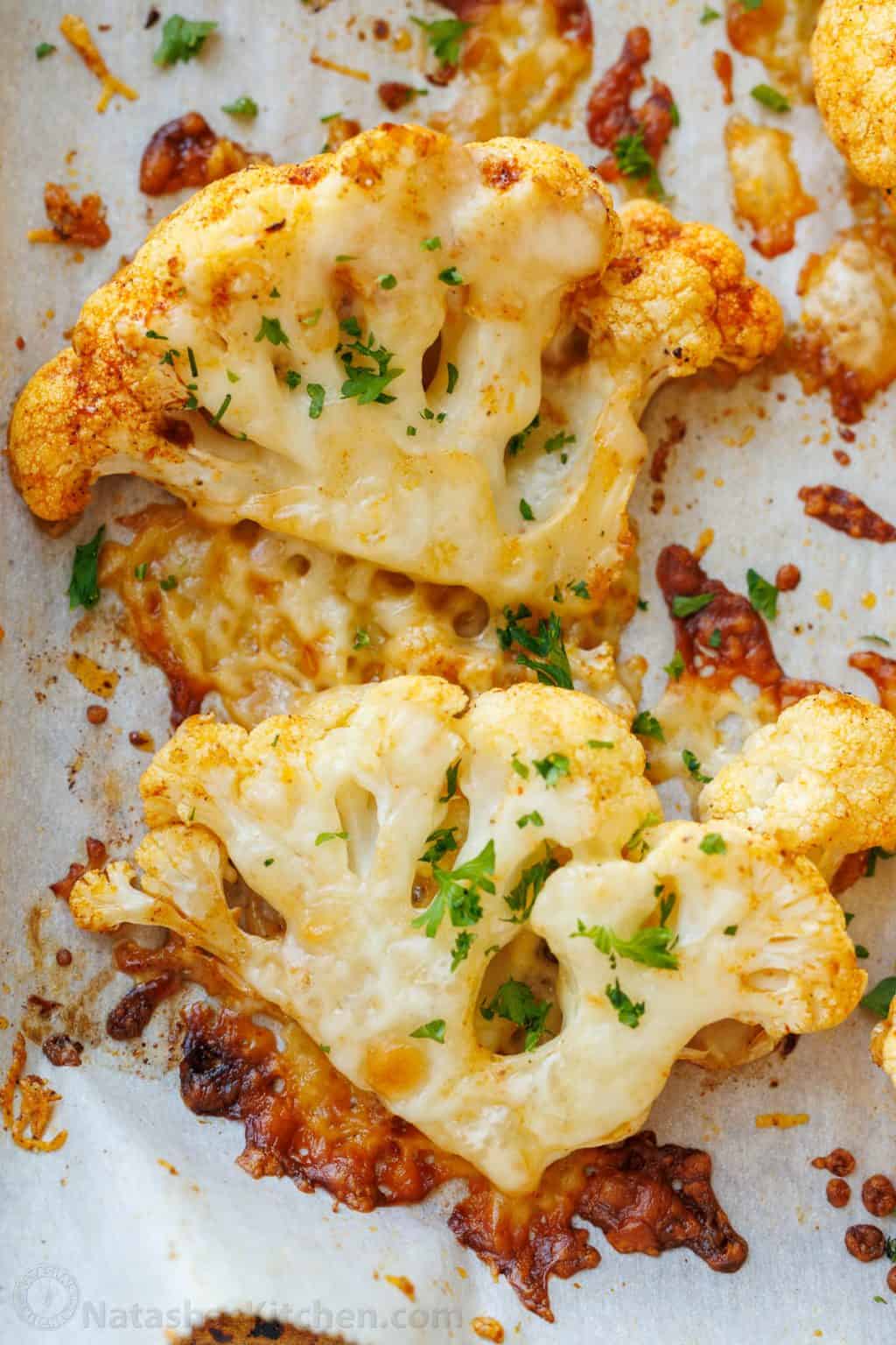 Parmesan Roasted Cauliflower Recipe - NatashasKitchen.com