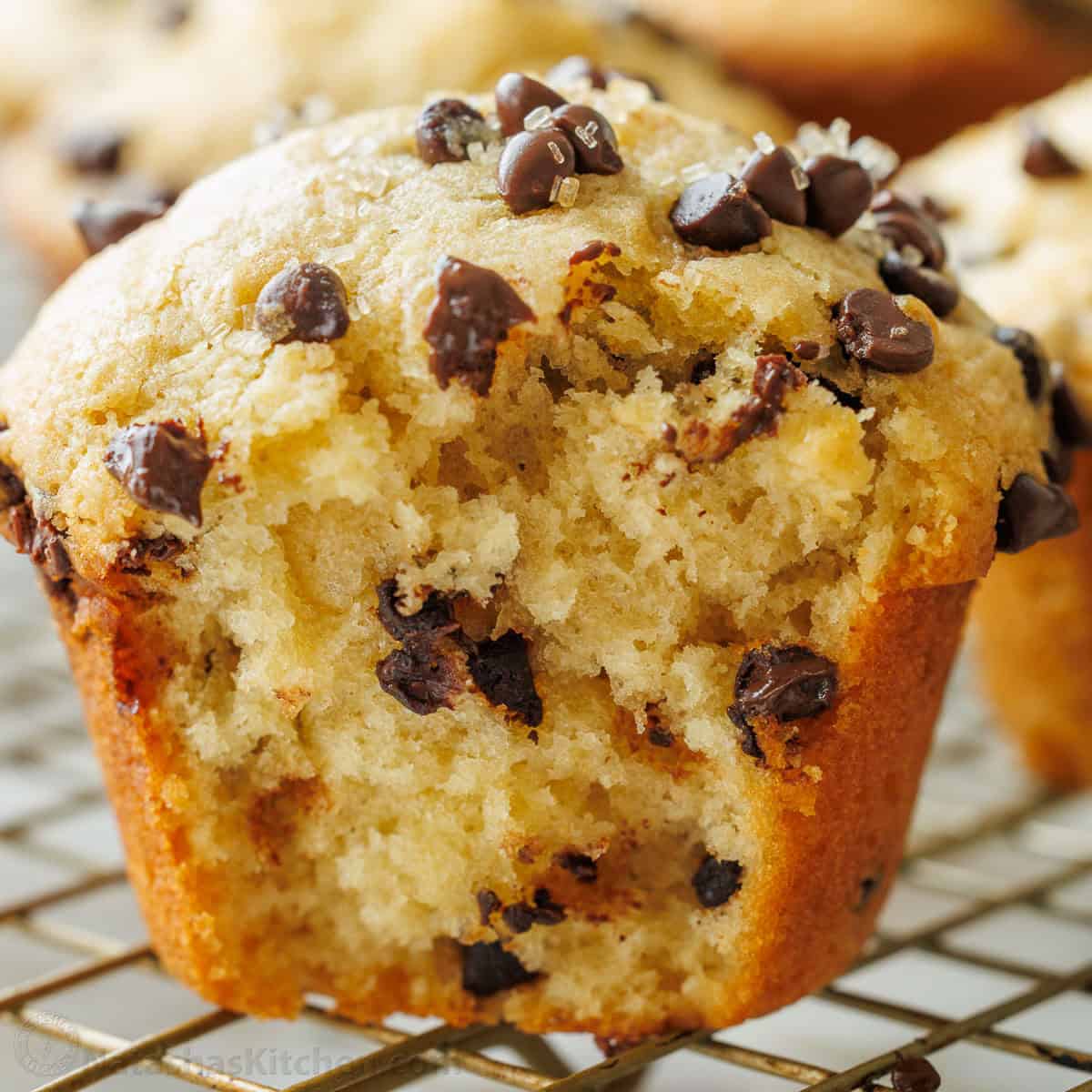 Chocolate Chip Muffins (Bakery Style)-image