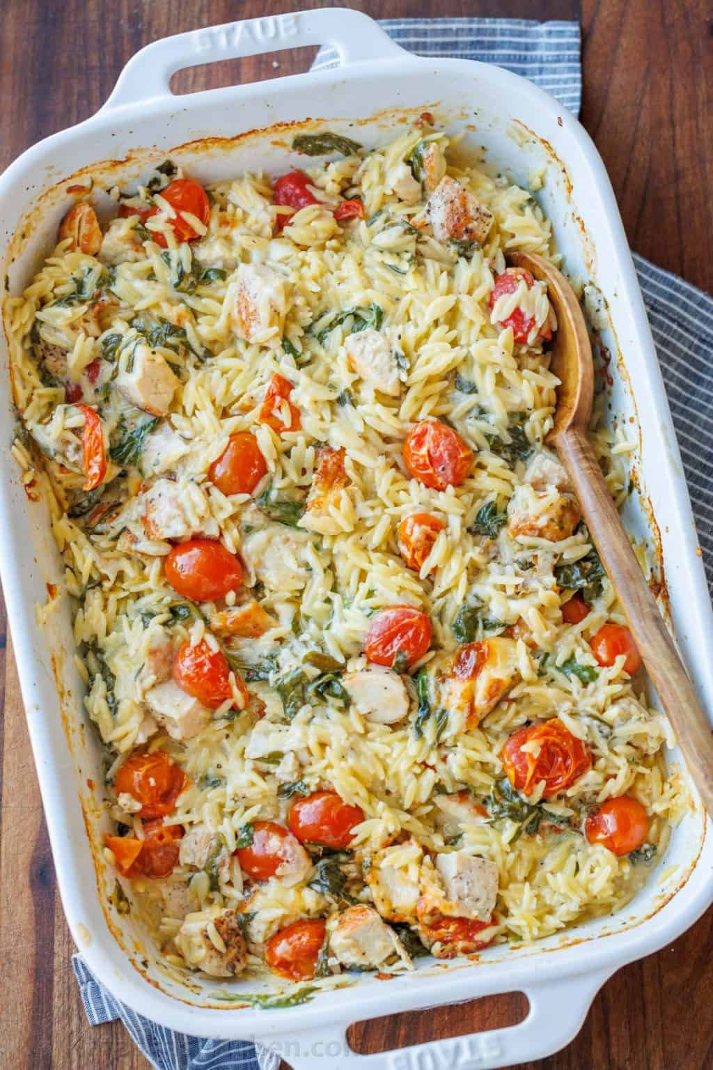 Chicken Orzo Bake 
