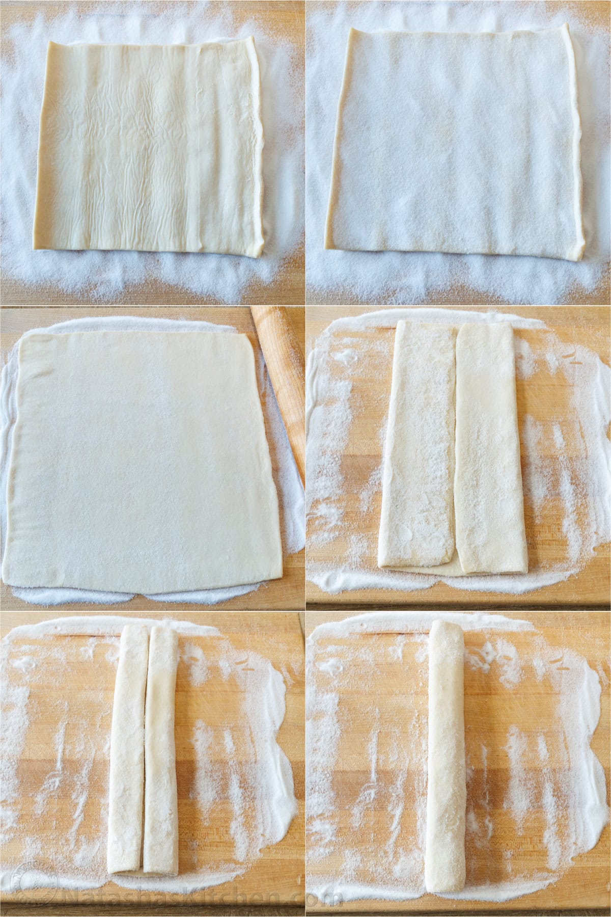 How to use puff pastry for making elephant ear cookies