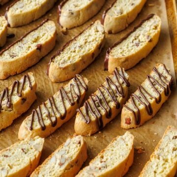 Chocolate drizzle over Breakfast cookie treat