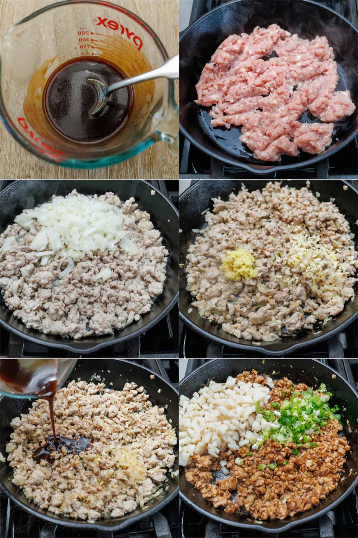 How to make ground chicken filling for Asian chicken lettuce wraps