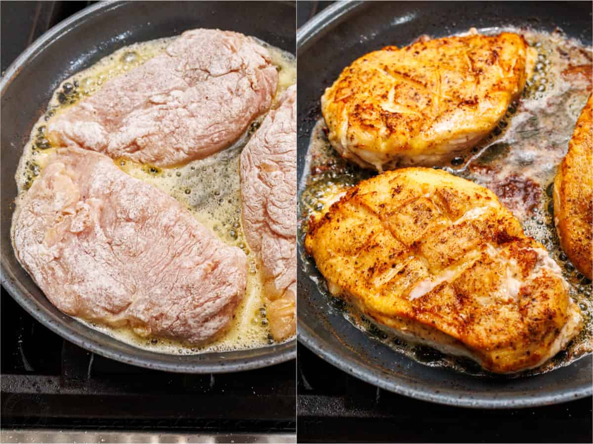 How to cook chicken breast on the stove with butter