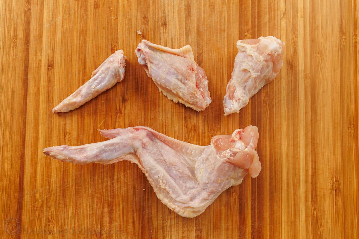 how to split chicken wings into 3 parts