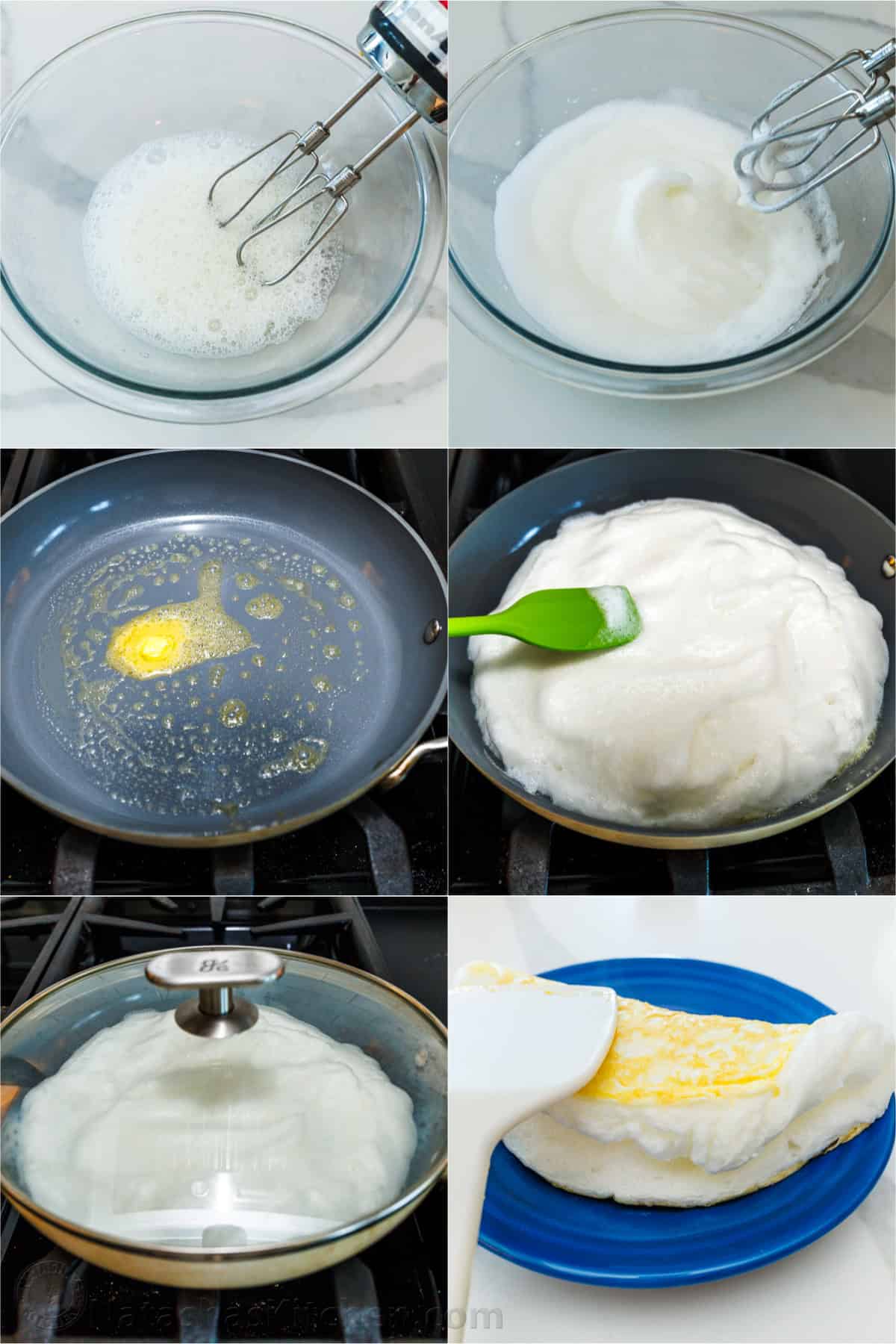 Make a fluffy egg white omelette in just 10 minutes with 4 ingredients. It’s light, airy, high-protein, and easy to customize with toppings. How to make high-protein breakfast recipe in just 10 minutes
