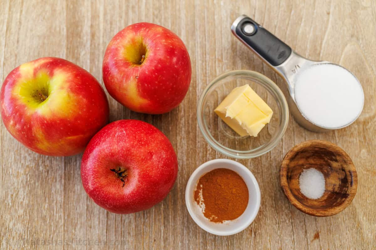 My rustic Apple Galette recipe has an easy homemade crust stuffed with sliced cinnamon-apple filling with just ingredients in your kitchen. Apples, cinnamon, sugar, salt and butter for apple galette filling